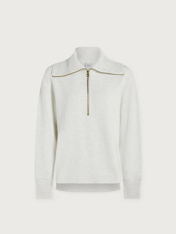 Larson Half Zip Sweater Ivory Marl