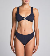 Ali Hoop Over The Shoulder Bikini Seersucker Blue