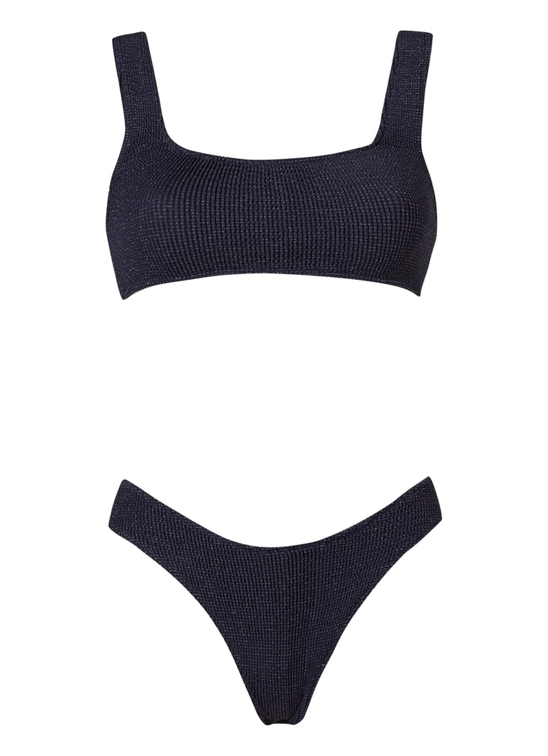 August Athletic Bikini Seersucker Blue