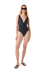 Cove V Neck One Piece Navy Blue Sparkle