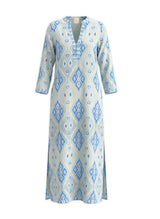 Sapphire Long Sleeve Tunic Blue Ikat