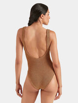 Domino Classic Hoops One Piece Metallic Cocoa