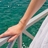 Charm Bracelet Gold/Aqua