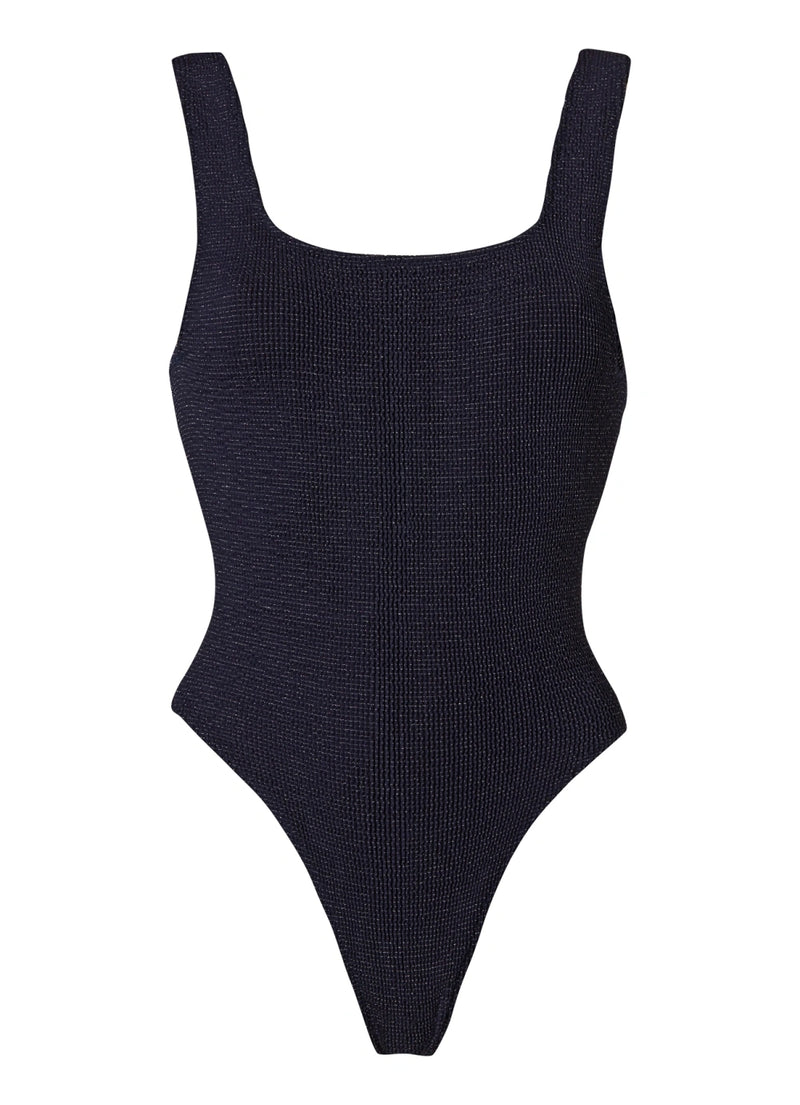 Josie Over The Shoulder One Piece Seersucker Blue