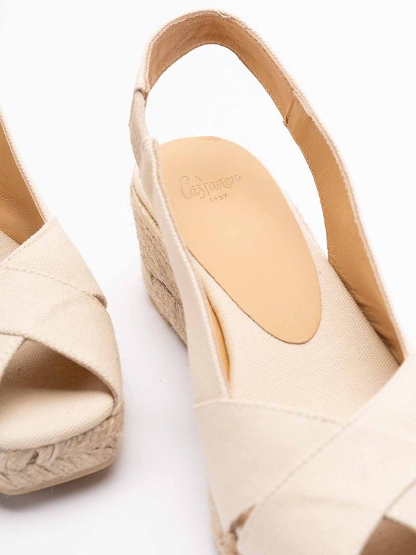 Diana 3 Wedge Espadrilles Ivory