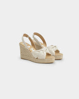 Wedge Espadrilles With Knot Natural