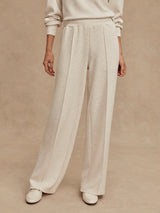 The Wide Leg Pant 30 Ivory Marl