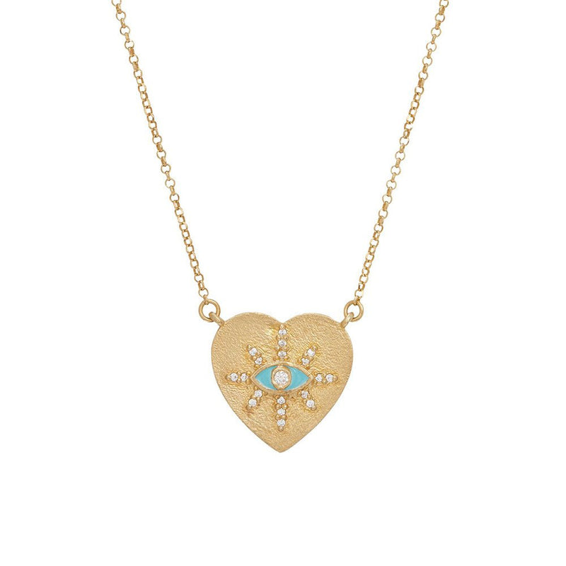 - Abyss Short Necklace Gold Pl/turquoise O/S Apoella