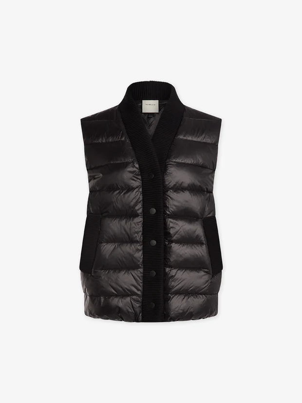 Activewear Varley Colwyn Combo Boxy Gilet Black Apoella