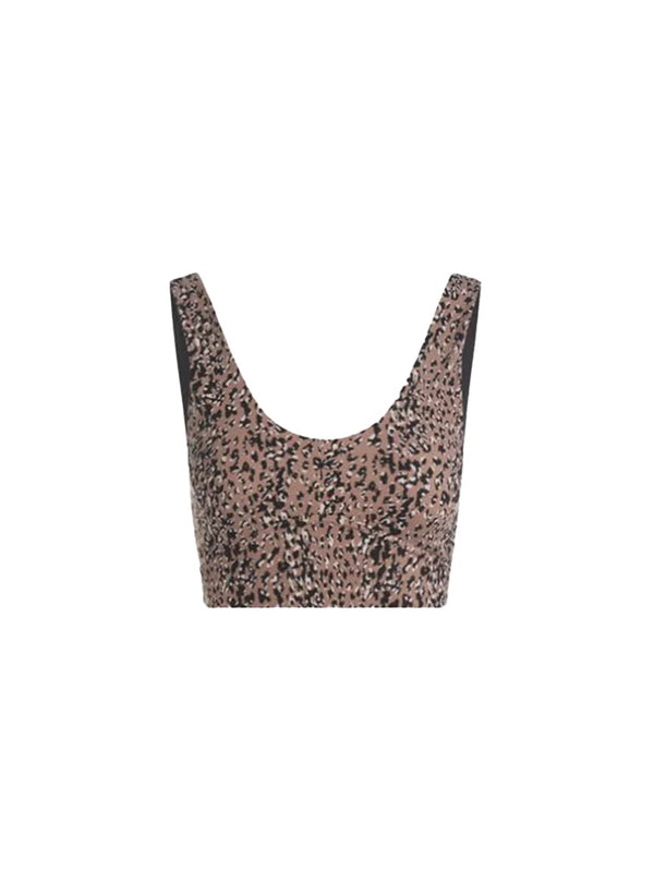 Activewear Varley Let's Go Elsie Bralette Mauve Mix Speckle Animal Print Apoella