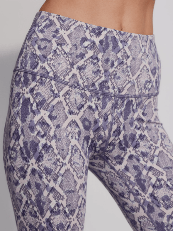Activewear Varley Let's Move High Rise Leggings 25 Blue Mix Lace Snake Apoella