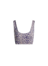 Activewear Varley Let's Move Severn Bralette Blue Mix Lace Snake Apoella