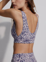 Activewear Varley Let's Move Severn Bralette Blue Mix Lace Snake Apoella