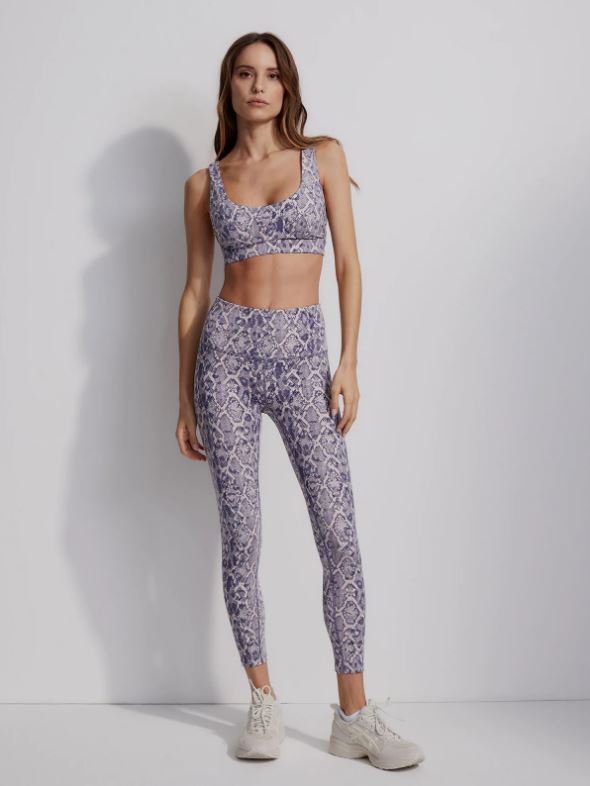 Activewear Varley Let's Move Severn Bralette Blue Mix Lace Snake Apoella