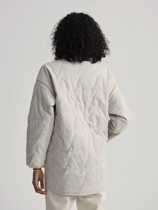 Activewear Varley Libby Plush Quilt Jacket Light Sand Apoella