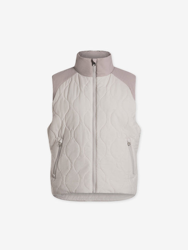 Activewear Varley Maher Quilted Active Gilet Rainy Day Etherea Etherea / S Apoella