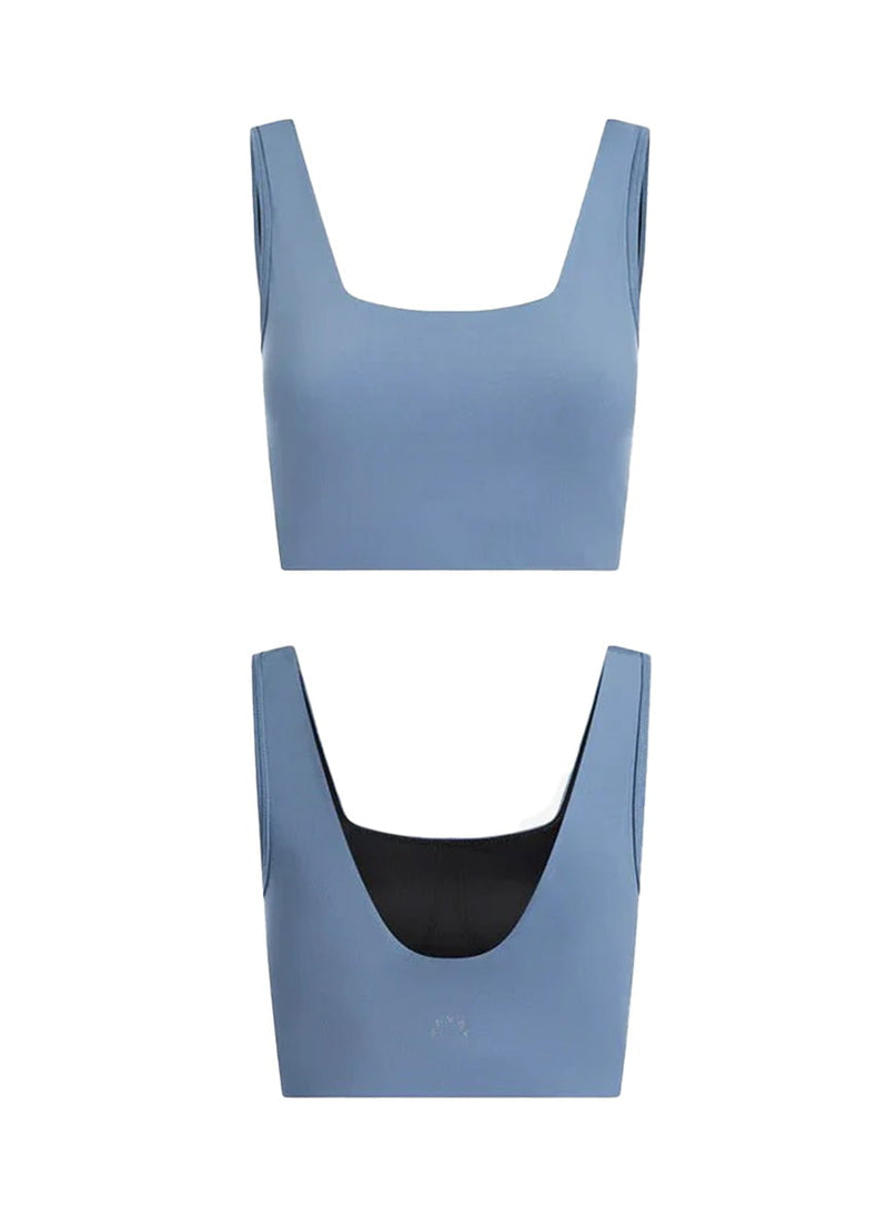 Activewear Varley Move Delta Bralette Coronet Blue Apoella