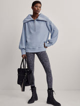Activewear Varley Vine Half Zip Sweater Dusty Blue Apoella