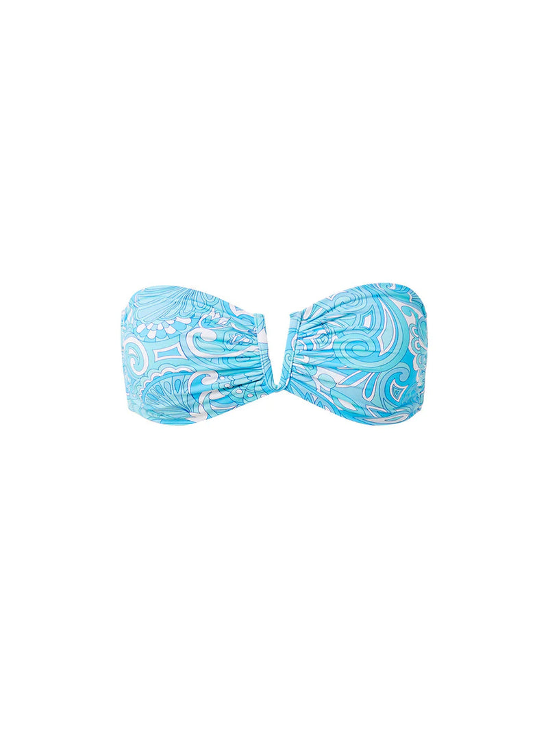 Alba Bandeau Bikini Top Mirage Blue