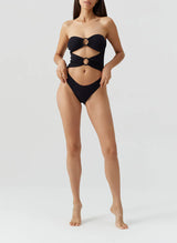 Alicante Cut Out One Piece Mazy Black