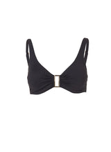 Bel Air Over The Shoulder Bikini Top Black