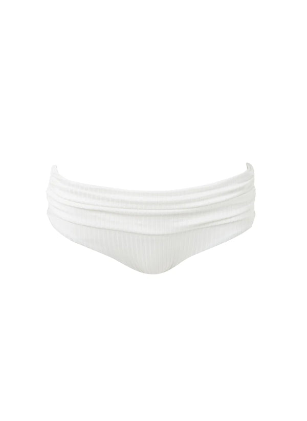 Bel Air Bikini Bottom Ivory Ribbed