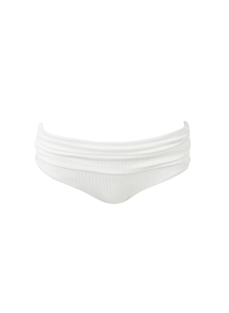 Bel Air Bikini Bottom Ivory Ribbed