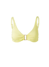 Bel Air Over The Shoulder Bikini Top Sunray Ribbed