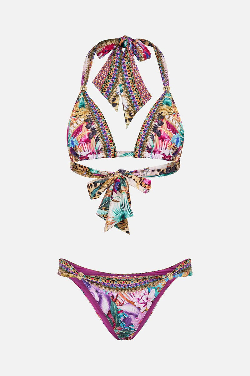 Bikini Camilla Soft Tie Bikini With Trim Merry Go Round Multicolor / S Apoella