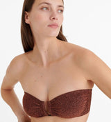 Bikini Eres Flamboyant Etincelant Bandeau U Classic Bikini Cuivre Lurex Apoella