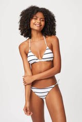 Bikini Heidi Klein Core Textured Rope Triangle Bikini Nautical Stripes Apoella