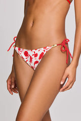 Bikini Heidi Klein Evia Reversible Triangle Bikini Floral White/Red Apoella