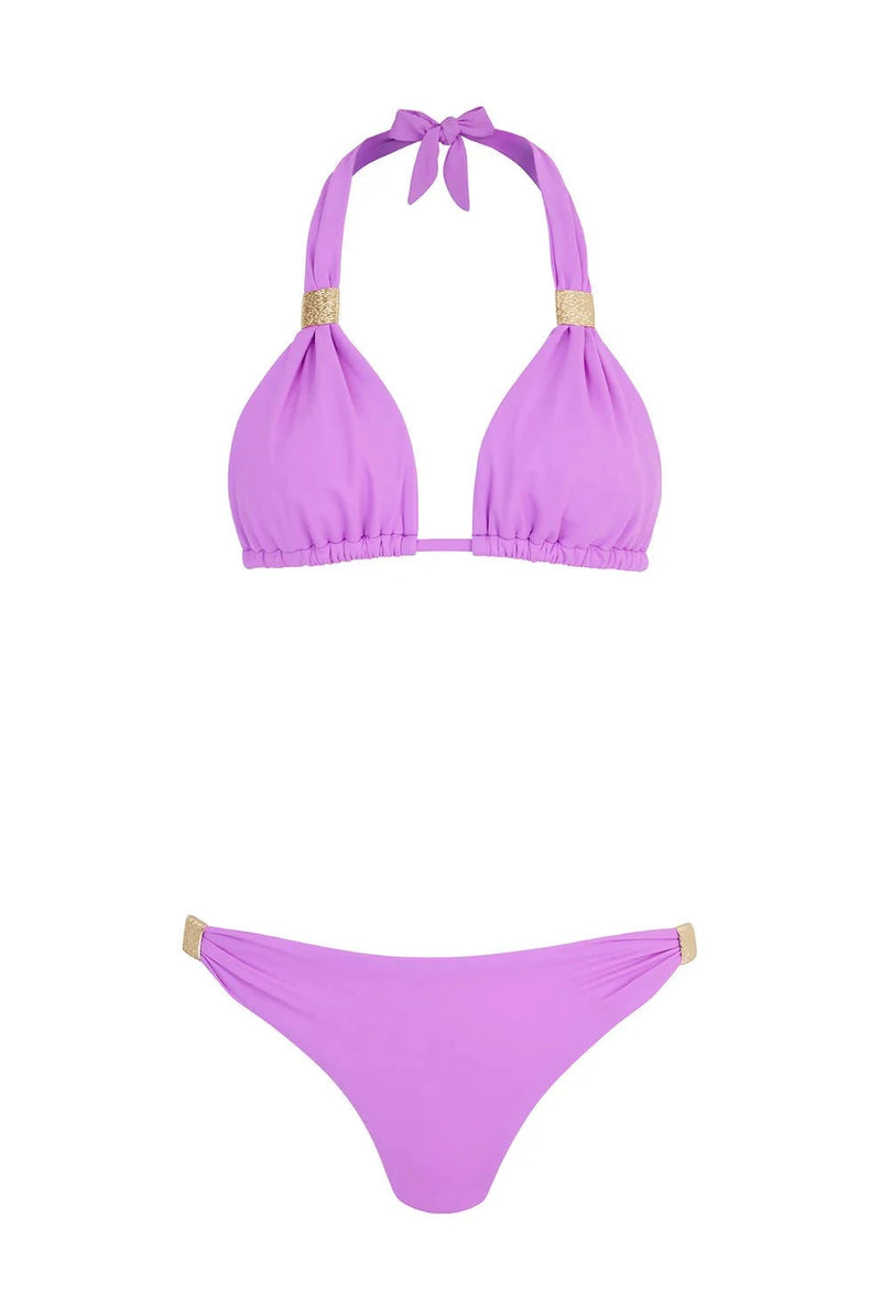 Bikini Heidi Klein Huatulco Adjustable Bikini Purple Apoella