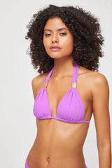 Bikini Heidi Klein Huatulco Adjustable Bikini Purple Apoella