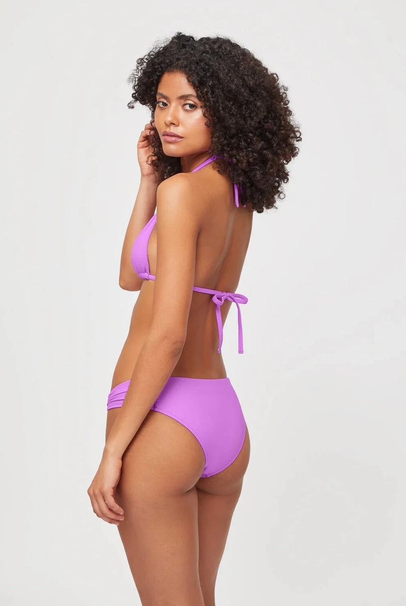 Bikini Heidi Klein Huatulco Adjustable Bikini Purple Apoella