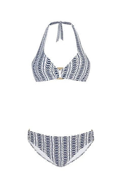 Bikini Heidi Klein Indigo Urchin Rectangle Bikini Navy/White Apoella