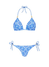 Bikini Heidi Klein Mykonos Triangle Bikini Sky Blue/White Apoella
