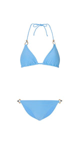 Bikini Heidi Klein Ocean Tide Triangle Ring Bikini Light Blue Apoella