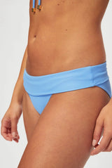 Bikini Heidi Klein Ocean Tide U-bar Fold Over Bikini Light Blue Apoella