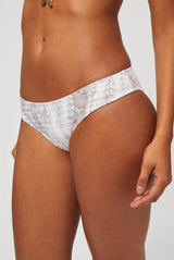 Bikini Heidi Klein Textured Bandeau Hipster Bikini Snake Apoella