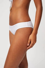 Bikini Heidi Klein Textured Bandeau Hipster Bikini White Apoella
