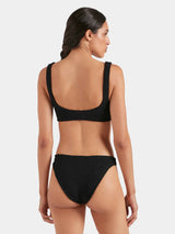 Bikini Hunza G Xandra Athletic High Waist Bikini Black O/S / Black Apoella