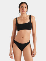 Bikini Hunza G Xandra Athletic High Waist Bikini Black O/S / Black Apoella
