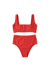 Bikini Lenny Niemeyer Square Neckline High Waist Bikini Urucum Apoella