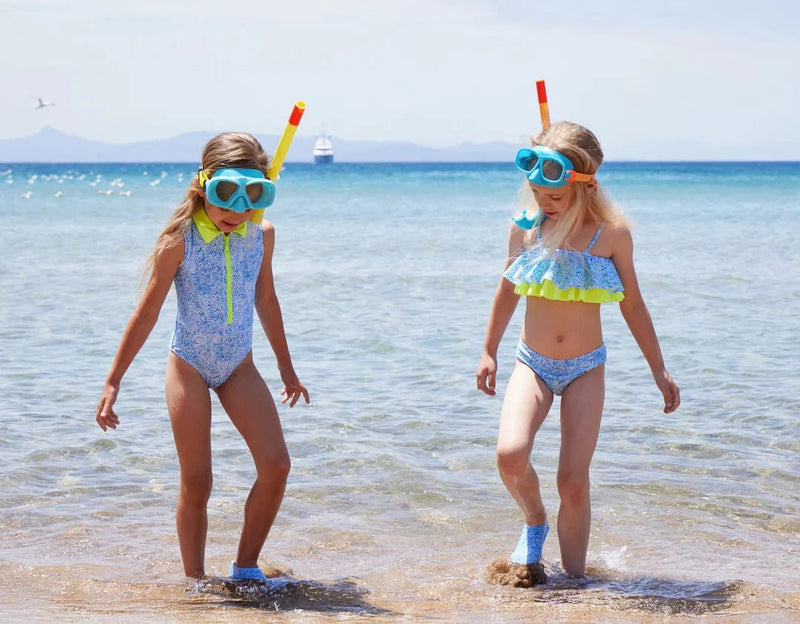Bikini Marie Raxevsky Ruffled Neon Top Bikini Iris Apoella