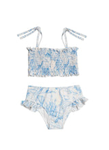 Bikini Marie Raxevsky Shirred High Waist Bikini Thalassa Blue Apoella