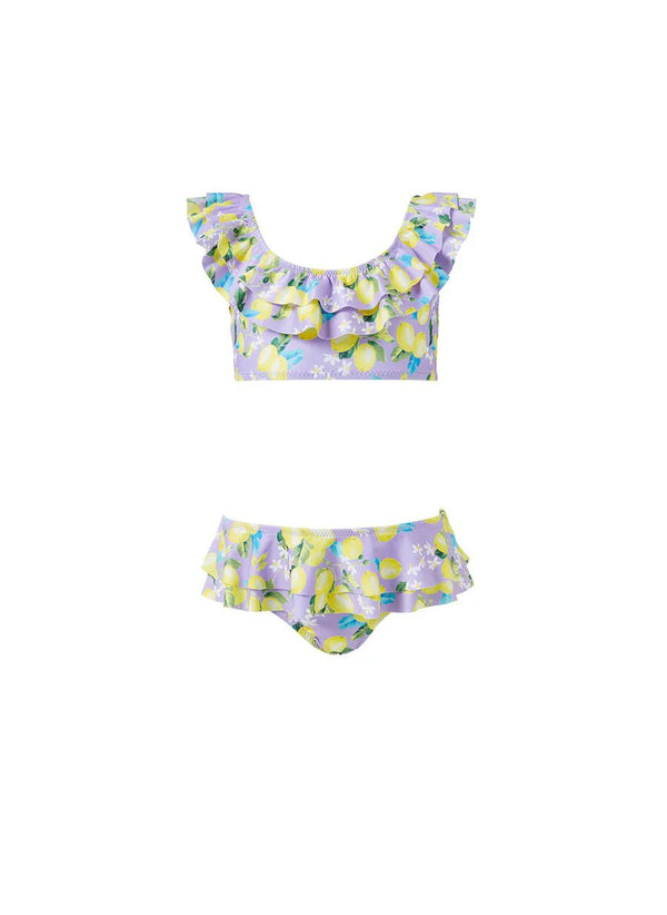 Bikini Melissa Odabash Baby Florence One Shoulder Bikini Lemons Lavender Apoella