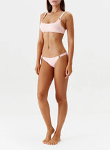 Bikini Melissa Odabash Bari Ring Detail Bikini Bottom Rose Ribbed Apoella