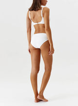 Bikini Melissa Odabash Bel Air Over The Shoulder Bikini Top Ivory Ribbed Apoella