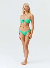 Bikini Melissa Odabash Belgium Bandeau Ring Bikini Top Green Ridges Apoella